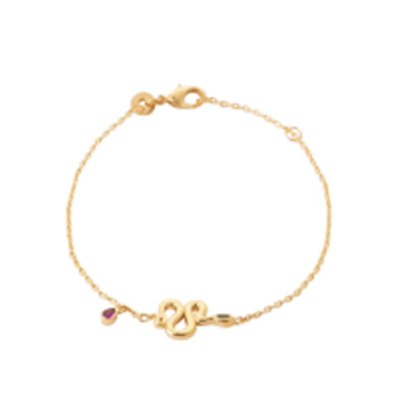 Pulsera. Collar Chapado Oro 18k. 3 Micras. Piedra Color - 9z7394218