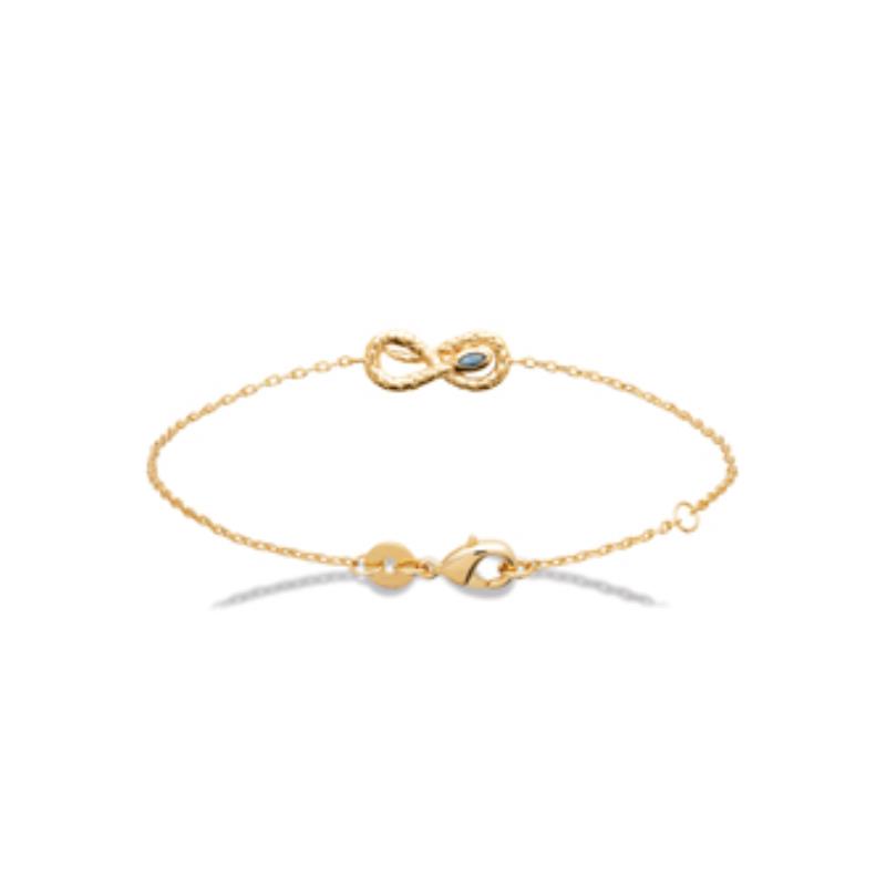 Pulsera y Collar Chapado Oro 18k. 3 Micras. Piedra Color - 9z7417518