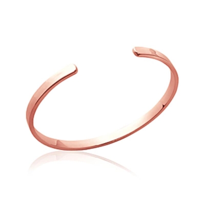 BRACELET PL-OR 750 3MIC ROSE