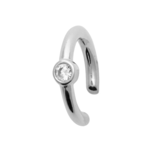 Bague d'oreille ARGENT 925 RHODIE OZ vendue à l'unité