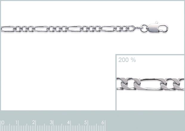 CHAINE ARGENT 925 RHODIE - 7z3310050