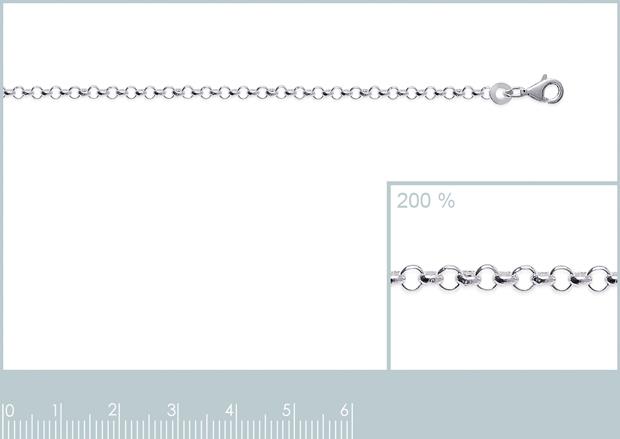 CHAINE ARGENT 925 RHODIE - 7z5602040