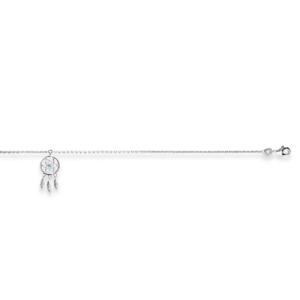 CHAINE CHEVILLE ARGENT 925 RHODIE PS