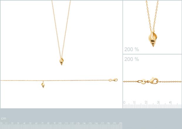 Cadena de Tobillo. Collar Chapado oro 18k. 3 Micras - 9z2201925