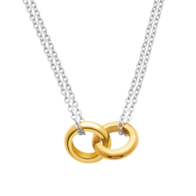 COLLIER ACIER PVD COULEUR ARGENT