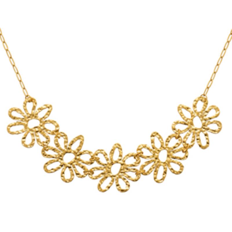 COLLIER ACIER PVD DORÉ