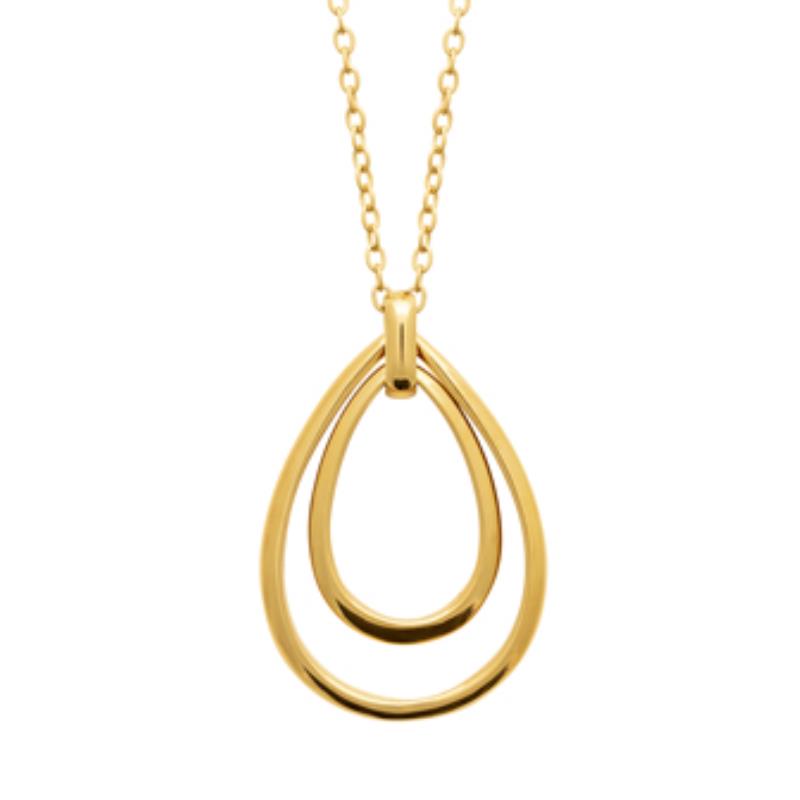 COLLIER ACIER PVD DORÉ