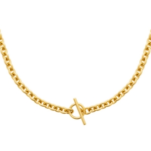 COLLIER ACIER PVD DORÉ