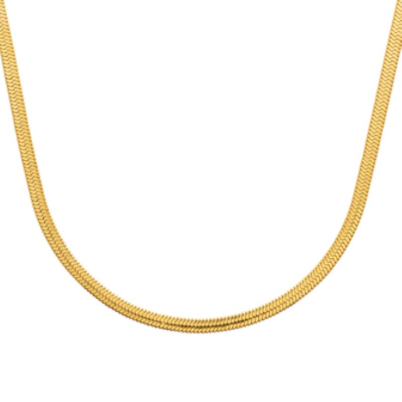 COLLIER ACIER PVD DORÉ