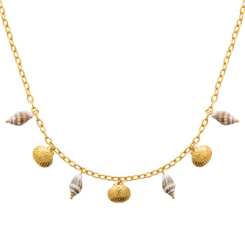 COLLIER ACIER PVD DORÉ