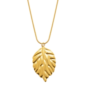 COLLIER ACIER PVD DORÉ