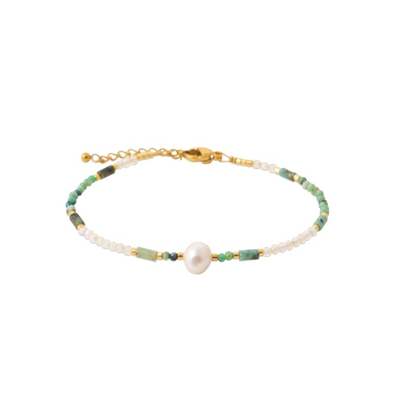 Pulsera y Collar Acero 316. Pvd Amarillo. Piedra Color - 3z1227118