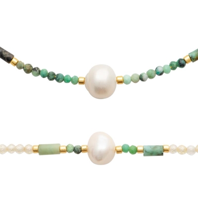 COLLIER ACIER PVD DORÉ PV