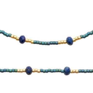 COLLIER ACIER PVD DORÉ PV