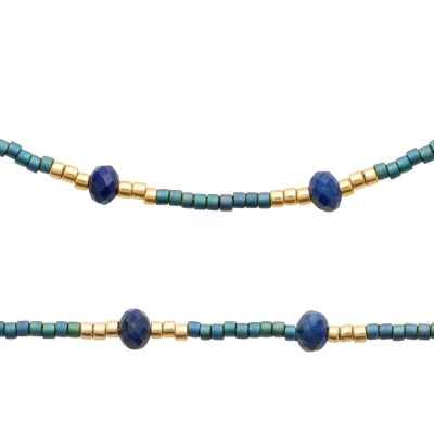 COLLIER ACIER PVD DORÉ PV