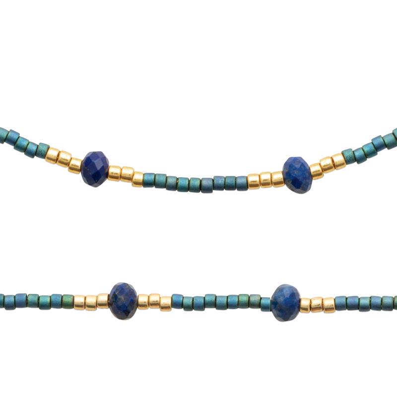 COLLIER ACIER PVD DORÉ PV