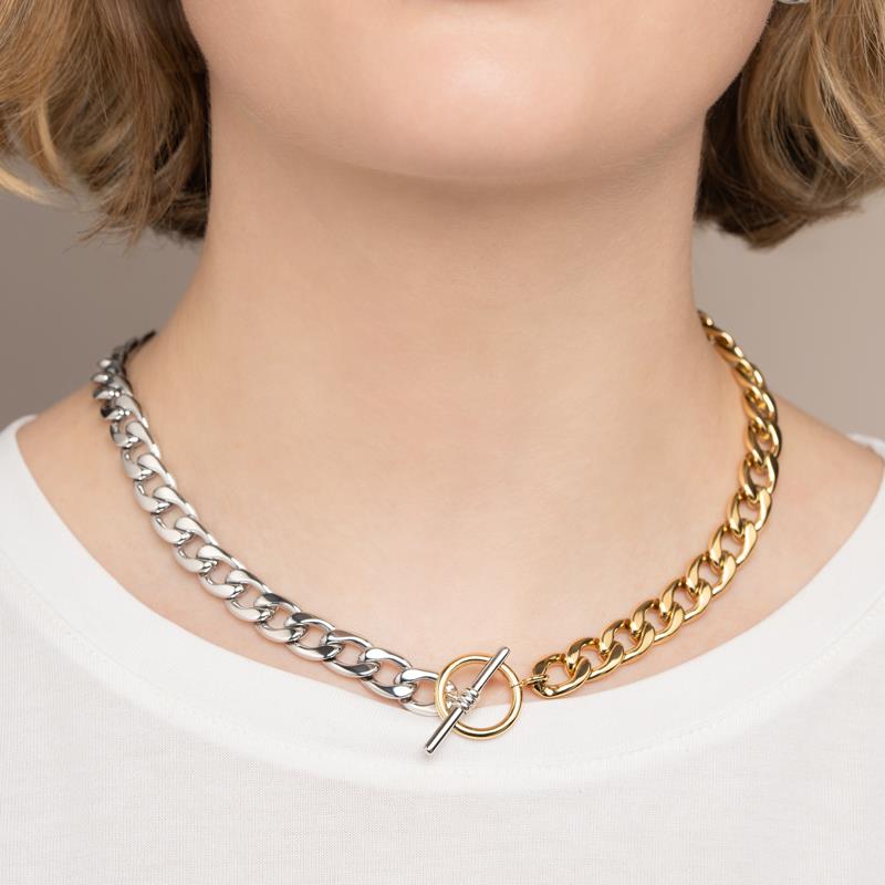 Collar Acero 316. Pvd Bicolor - 3z1218145