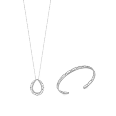 COLLIER ARGENT 925 RHODIE