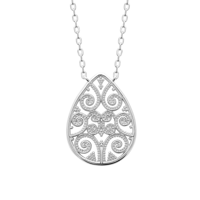 COLLIER ARGENT 925 RHODIE