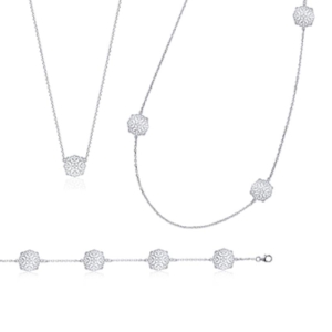 COLLIER ARGENT 925 RHODIE
