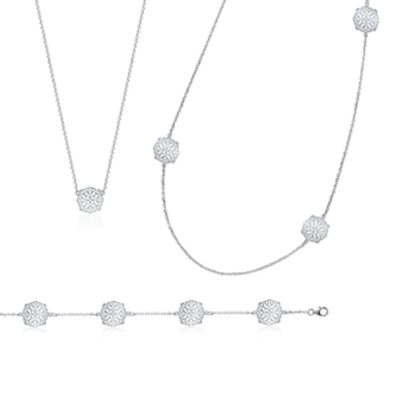 COLLIER ARGENT 925 RHODIE