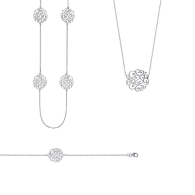 COLLIER ARGENT 925 RHODIE