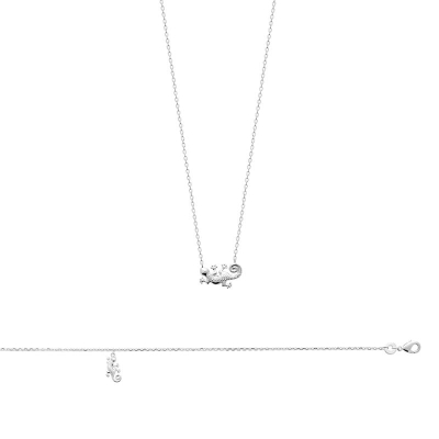 COLLIER ARGENT 925 RHODIE