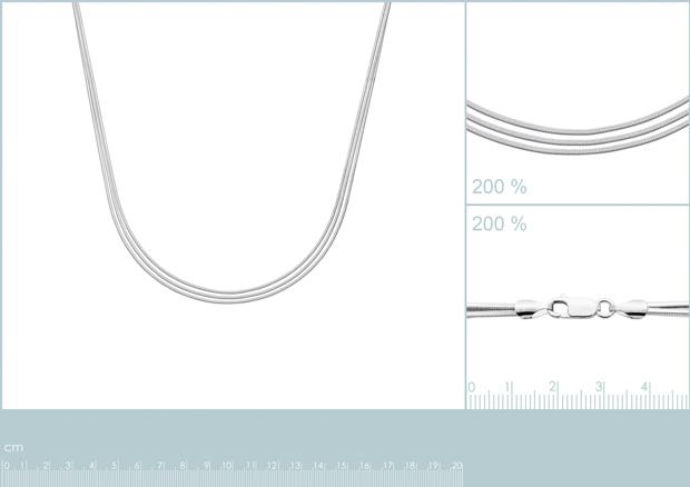 COLLIER ARGENT 925 RHODIE - 7z4132042