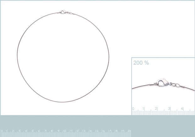 COLLIER ARGENT 925 RHODIE - 7z6710040