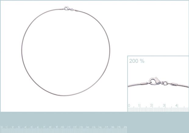 COLLIER ARGENT 925 RHODIE - 7z6716042