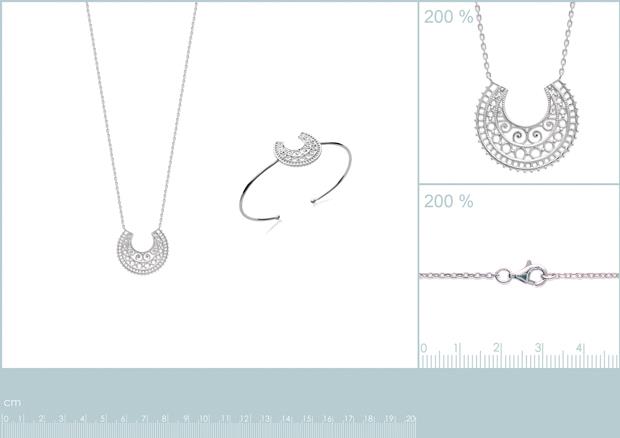 COLLIER ARGENT 925 RHODIE - 7z2148245