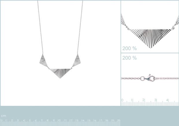 COLLIER ARGENT 925 RHODIE - 7z2152345