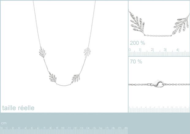 COLLIER ARGENT 925 RHODIE - 7z2164145