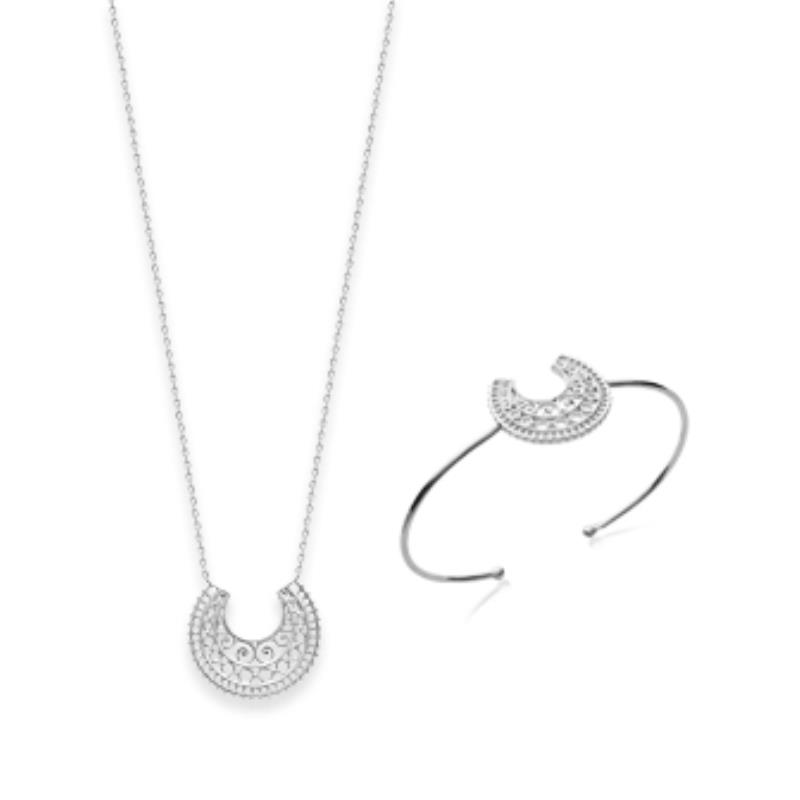 COLLIER ARGENT 925 RHODIE