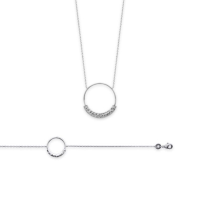 COLLIER ARGENT 925 RHODIE