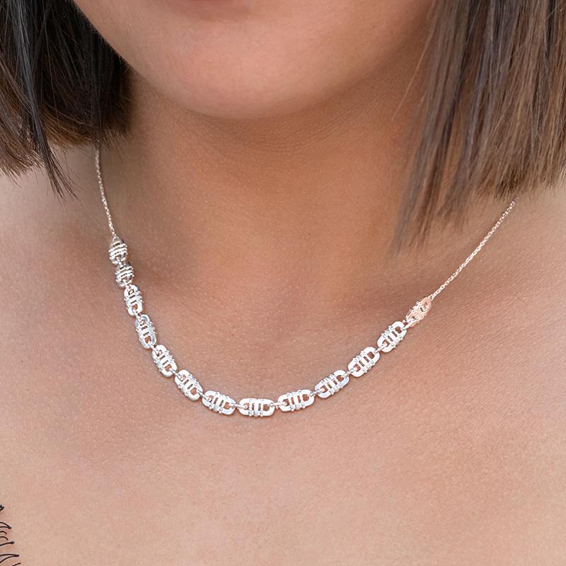 COLLIER ARGENT 925 RHODIE - 7z2202145