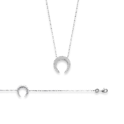 COLLIER ARGENT 925 RHODIE