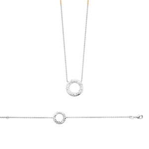 COLLIER ARGENT 925 RHODIE