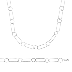 COLLIER ARGENT 925 RHODIE