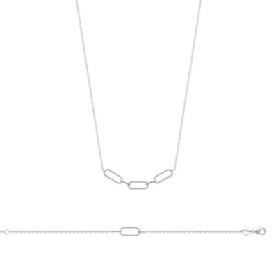 COLLIER ARGENT 925 RHODIE