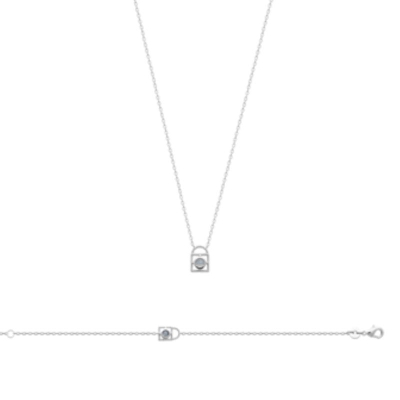 BRACELET ARGENT 925 RHODIE AGATE BLEUE