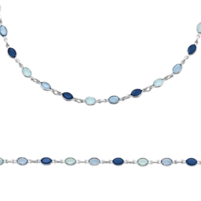 BRACELET ARGENT 925 RHODIE CRISTAL