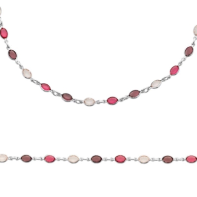 BRACELET ARGENT 925 RHODIE CRISTAL