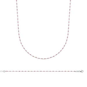 COLLIER ARGENT 925 RHODIE LAQUE