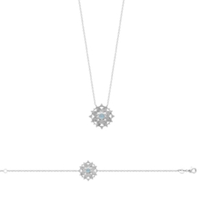 COLLIER ARGENT 925 RHODIE OZ