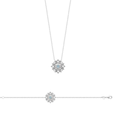 COLLIER ARGENT 925 RHODIE OZ