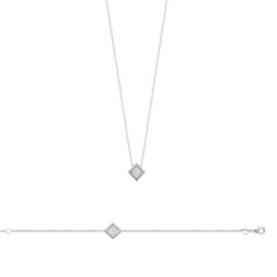COLLIER ARGENT 925 RHODIE OZ