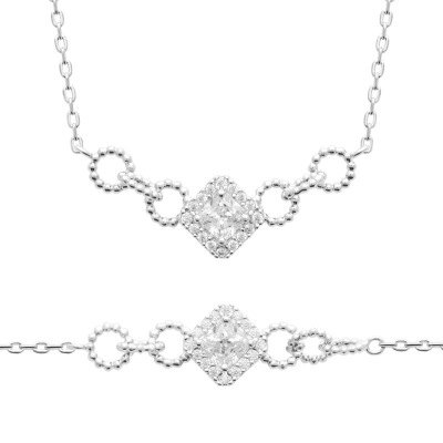 BRACELET ARGENT 925 RHODIE OZ