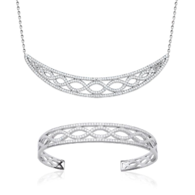 COLLIER ARGENT 925 RHODIE OZ