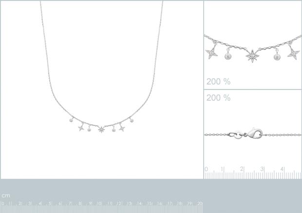 COLLIER ARGENT 925 RHODIE OZ - 8z7375345